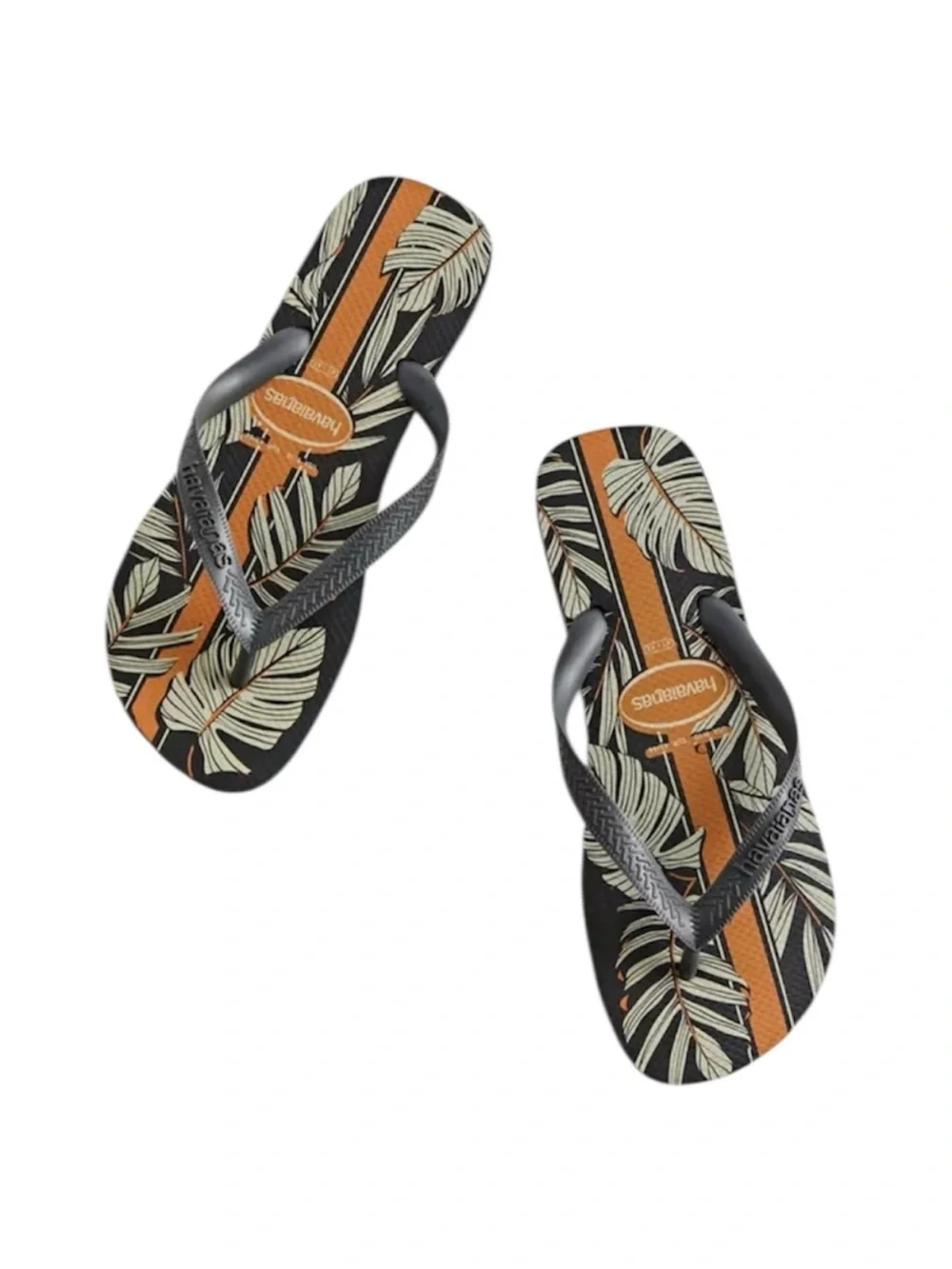 New HAVAIANAS Men’s Tropical Leaf Aloha Flip Flops